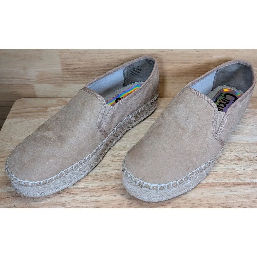 Circus by Sam Edelman Espadrilles Women's 9.5‎ Tan Slip-On Platform Shoes